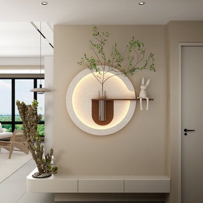 Ledli Dekoratif Tablo – 50x50 cm |  Modern Duvar Aksesuarı