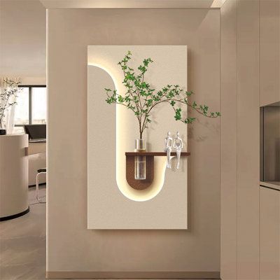 LED’li Dekoratif Duvar Tablosu | Kumandalı – El Boyaması MDF – HEMERA MODEL