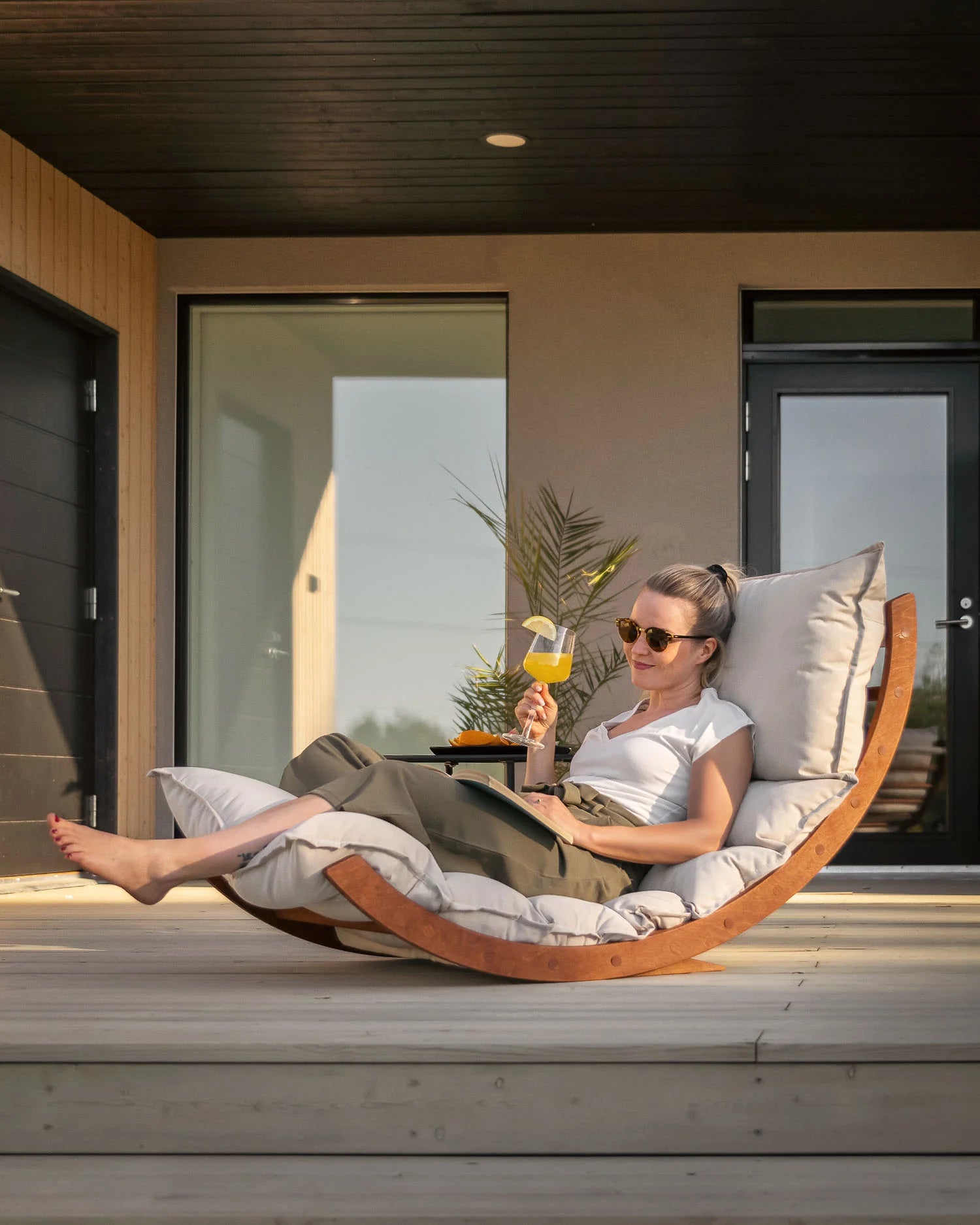 🌿 Doğal Ahşap Denge Tahtası – Minder Dahil | Yetişkin ve Çocuklar İçin Vernikli