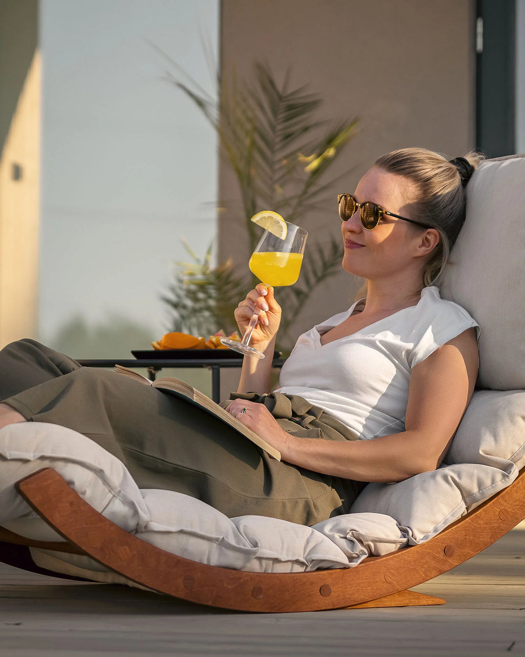 🌿 Doğal Ahşap Denge Tahtası – Minder Dahil | Yetişkin ve Çocuklar İçin Vernikli